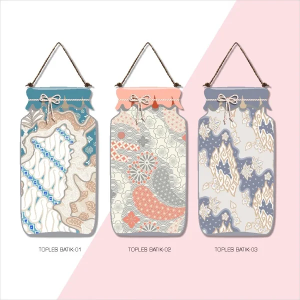 Wall Decor Batik Jar