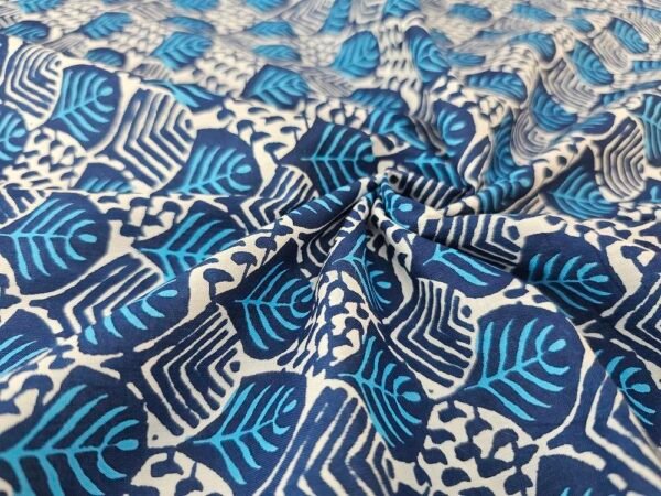A6992a88161c54dc59521fde7bb28221cr Batik Print Cotton Fabric Veritable Wax Block Print Hand Block Blue Cotton Fabric