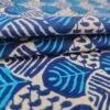 Abbcb01b43c2046688264e3a73e21481eH Batik Print Cotton Fabric Veritable Wax Block Print Hand Block Blue Cotton Fabric