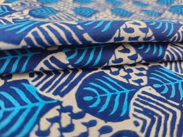 Abbcb01b43c2046688264e3a73e21481eH Batik Print Cotton Fabric Veritable Wax Block Print Hand Block Blue Cotton Fabric
