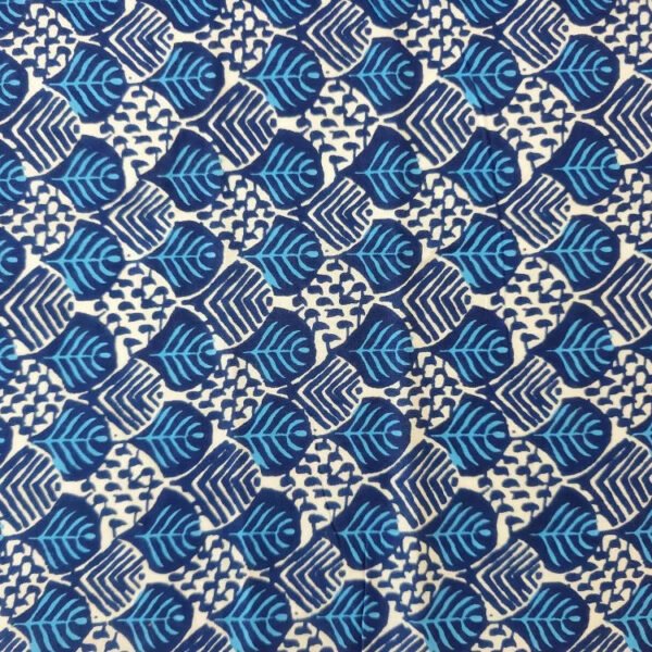 Af2843733a45146fdbd7ffe143ff5adfdA Batik Print Cotton Fabric Veritable Wax Block Print Hand Block Blue Cotton Fabric