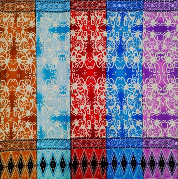Polyester Printed Batik Sarong Skirt Lungi for Myanmar Cambodia Thailand