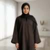 Modern Stripes Closed Dubai Abaya Women Muslim Dress Fashion Daily Wear Ramadan Eid Abaya