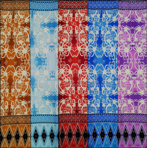 HANDI Bird Pattern Sarong Skirt Polyester Longyi Longji for Myanmar Cambodia Thailand