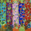HANDI Bird Pattern Sarong Skirt Polyester Longyi Longji for Myanmar Cambodia Thailand