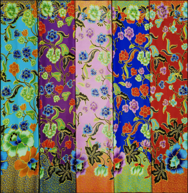 HANDI Bird Pattern Sarong Skirt Polyester Longyi Longji for Myanmar Cambodia Thailand