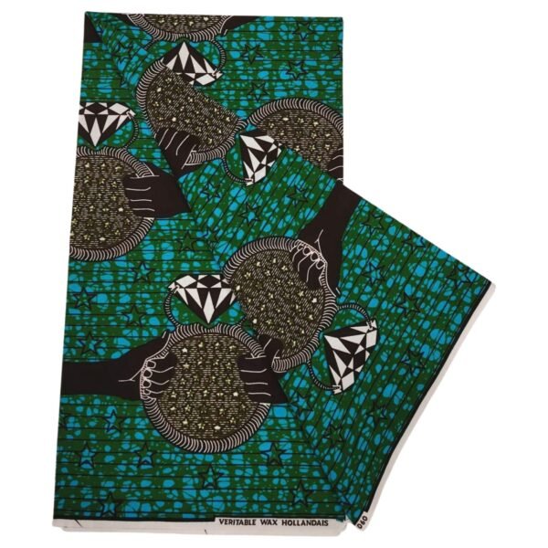 Ankara New Design Batik Print Brocade Fabric African Cotton Stock Fabric 6 Yards
