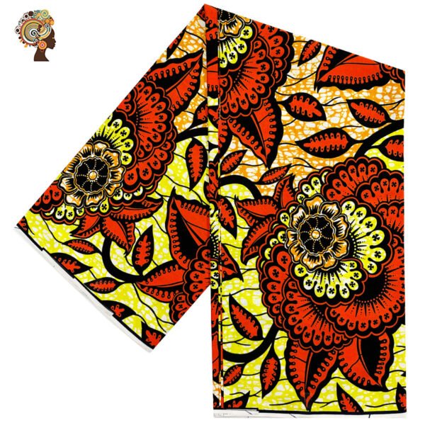 Super V Genuine 100% Wax Print African Cotton Loincloth Fabric – 6 Yards Dobby Batik 150gsm Herringbone for Boys Shirts