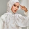 Custom Plaid Dot Cotton Voile Hijab Bawal Scarf Eco-Friendly Breathable All Seasons Factory Direct