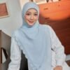 H21710acce17c423c910805a1214aa9c25 Plaid Dot Square Hijab Scarf Breathable Eco-Friendly Muslim Women Spring Summer Shawl
