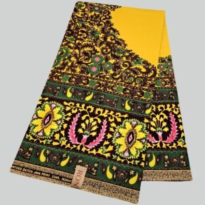 Java-Style African Wax Batik Woven Bedding – 200gsm Combed Chenille Fabric for Home Textiles, Curtains, Shirts & Covers