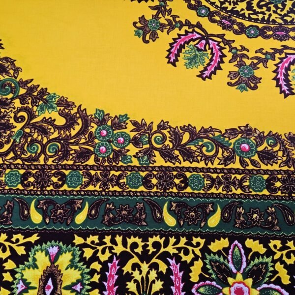 H81dd01ce339348cd902d4caace9682b31.jpg Java-Style African Wax Batik Woven Bedding – 200gsm Combed Chenille Fabric for Home Textiles, Curtains, Shirts & Covers