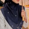 Hc0d5445d0c6849f38b1445ec0ec6e649m Custom Logo Premium Bawal Solid Color Satin Gauze Square Hijab Tudung Muslim Scarf Malaysia