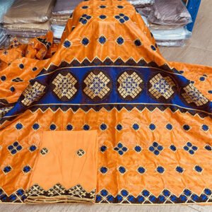 High Quality African Bazin Brodé TB4001 100% Cotton Bazin Fabric Premium Textile