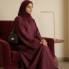 Modern Stripes Closed Dubai Abaya Women Muslim Dress Fashion Daily Wear Ramadan Eid Abaya