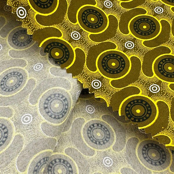 Popular African Market Custom Pattern Pagne African Wax Print Fabric 100% Polyester 70-110GSM