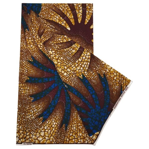 Ankara New Design Batik Print Brocade Fabric African Cotton Stock Fabric 6 Yards
