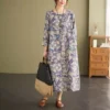 Ethnic Style Printed Mid-Length Dress – Women’s Fashion Dress