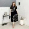 Premium Batik House Dress Twill Motif Rayon Night Dress