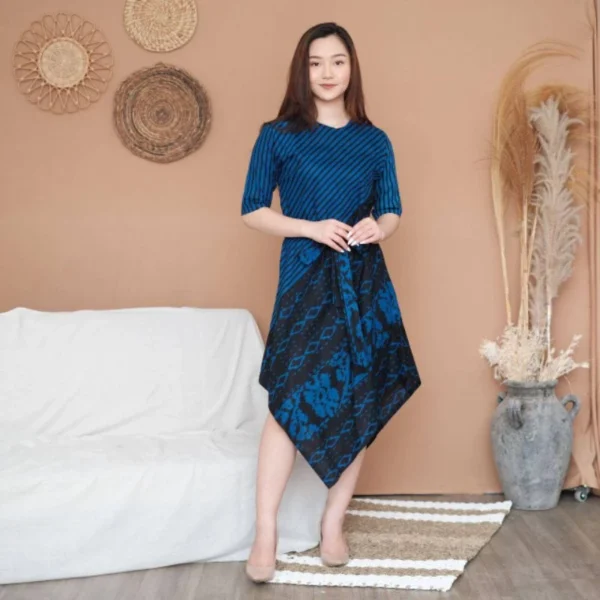Premium Pointed Batik Dress for Women