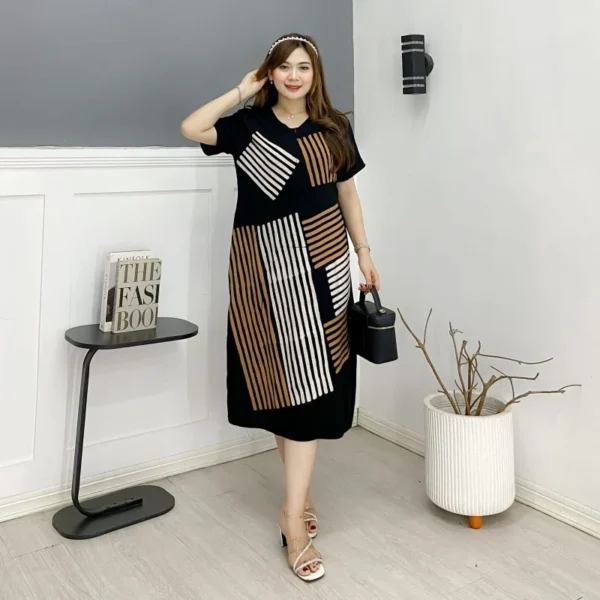 Premium Batik House Dress Twill Motif Rayon Night Dress