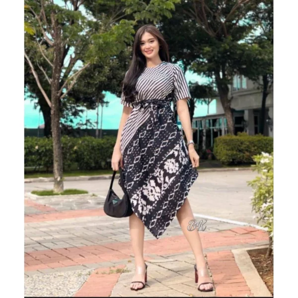 Premium Pointed Batik Dress for Women