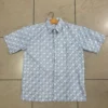 KATUN Men's Batik Shirt 901 – Cotton Material Short Sleeves Denim Biru Kemeja Lelaki