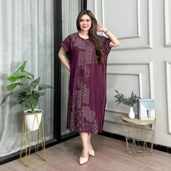 Premium Daster Lowo Roro Jumbo Rayon Batik Night Dress