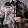 KEMEJA Hardi Batik – HANDIKA CREAM | Men's Long Sleeve Batik Shirt