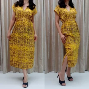 Premium Manohara Long Batik Dress