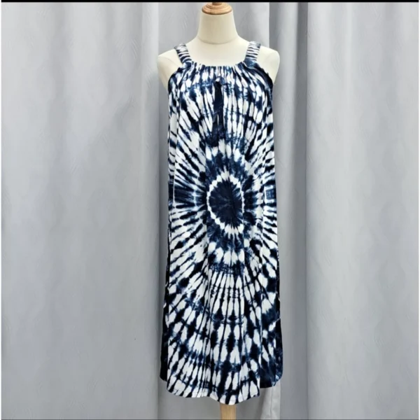 Night Dress Strap Tie-Dye / Daster Baju Tidur Tie-Dye Kain Rayon