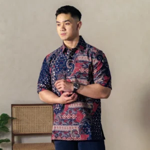 KEMEJA Lauraan – Mandalas Premium Men's Short Sleeve Batik Shirt