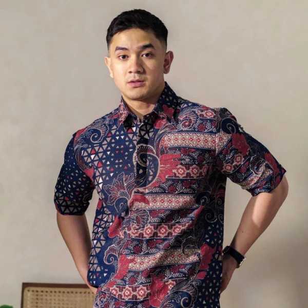 KEMEJA Lauraan – Mandalas Premium Men's Short Sleeve Batik Shirt