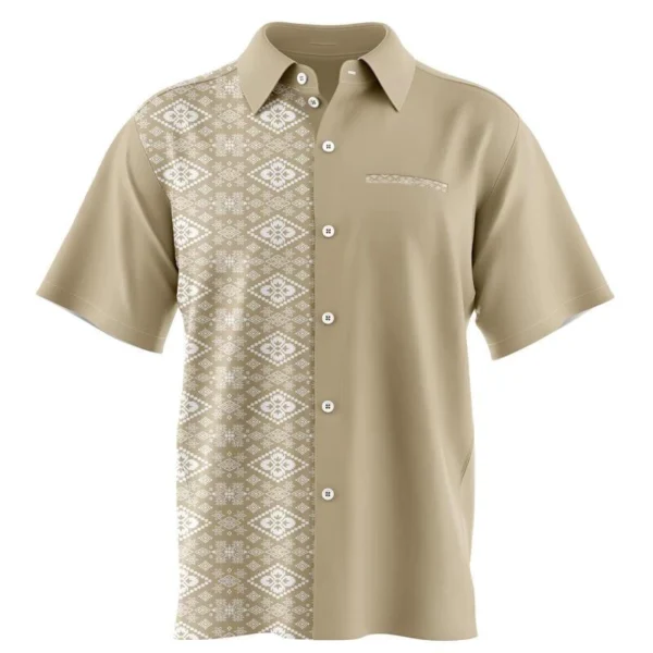 Premium Men’s Short-Sleeve Batik Shirt – New Design Exclusive Pattern