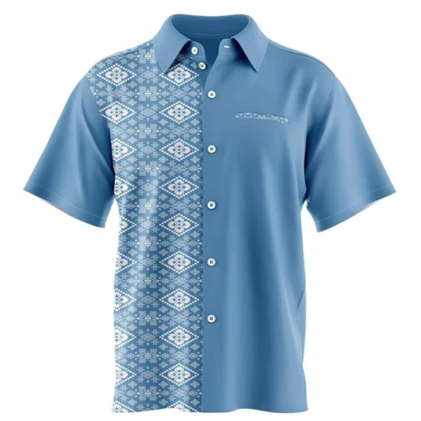 Premium Men’s Short-Sleeve Batik Shirt – New Design Exclusive Pattern