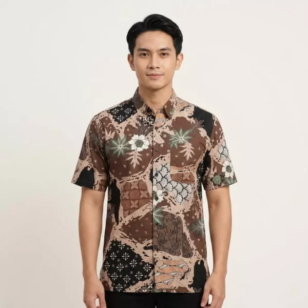 KAMDAR Batik Wira Reg Fit Cotton Batik Kemeja