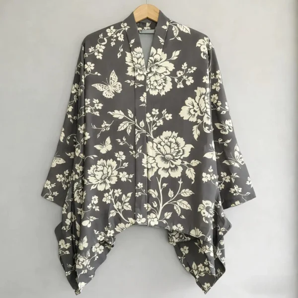 Women's Vacation Floral Print Shirt – V-Neck Retro Style Casual Top