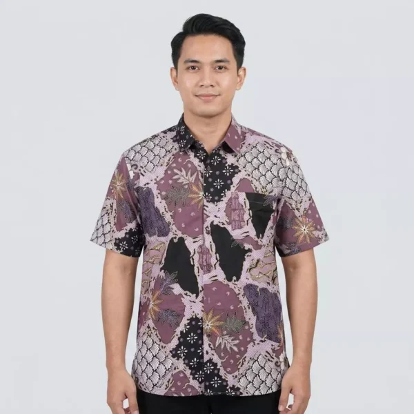 KAMDAR Batik Wira Reg Fit Cotton Batik Kemeja