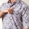 KEMEJA Poslen – Mandalas Premium Men's Short Sleeve Batik Shirt