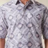 KEMEJA Poslen – Mandalas Premium Men's Short Sleeve Batik Shirt