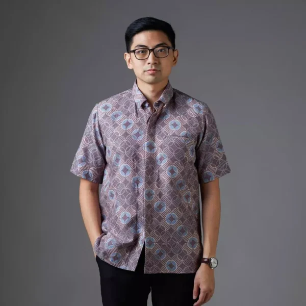 Premium Mandalas Men’s Short Sleeve Batik Shirt