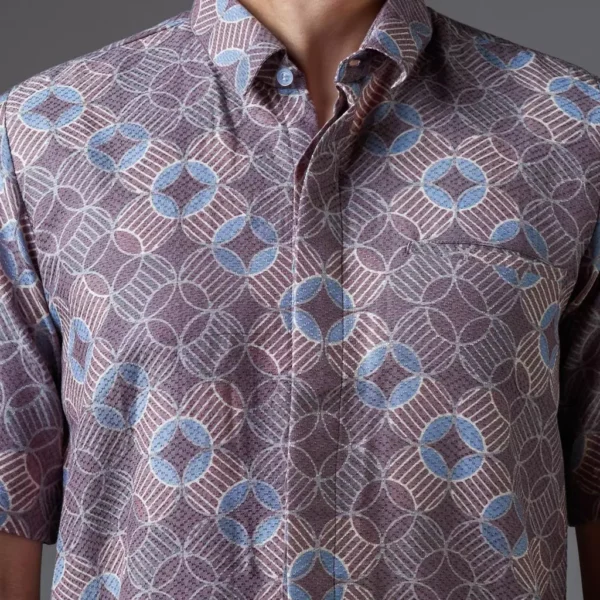Premium Mandalas Men’s Short Sleeve Batik Shirt