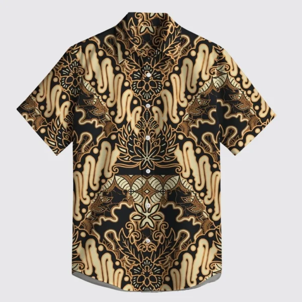 sg-11134202-823py-mogsufxiig3t92.webp Premium Men's Vintage Batik Floral Print Short Sleeve Shirt